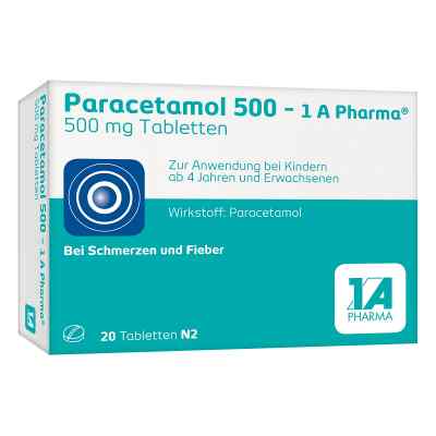 Paracetamol 500-1A Pharma bei apo-discounter.de bestellen
