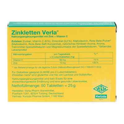 Zink Verla 5 mg Lutschtabletten Himbeere bei apo-discounter.de bestellen