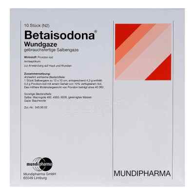 Betaisodona Wundgaze 10x10 cm bei apo-discounter.de bestellen