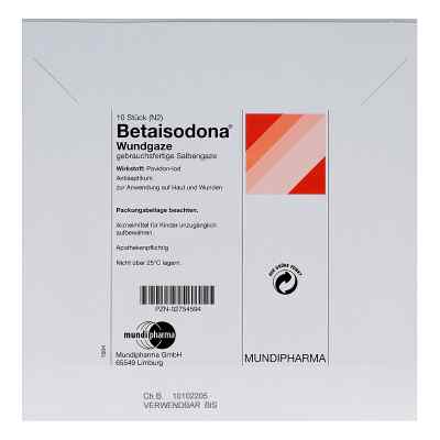 Betaisodona Wundgaze 10x10 cm bei apo-discounter.de bestellen