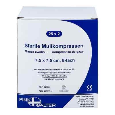 Mullkompressen 7,5x7,5 cm steril 8fach bei apo-discounter.de bestellen