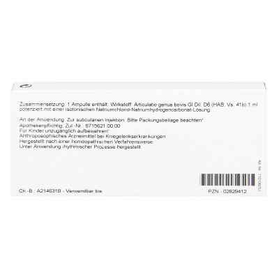 Articulatio Genus Gl D6 Ampullen bei apo-discounter.de bestellen