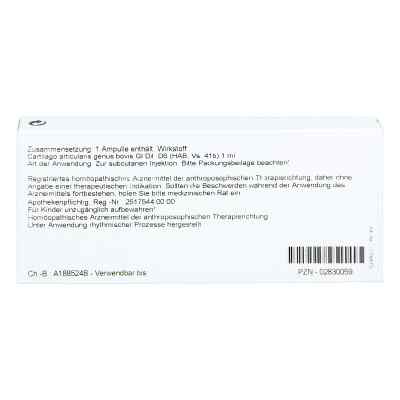 Cartilago Artic.genus Gl D6 Ampullen bei apo-discounter.de bestellen