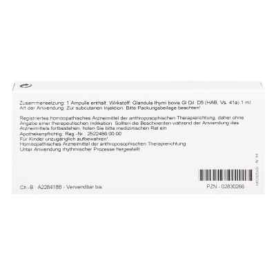 Thymus Glandula Gl D5 Ampullen bei apo-discounter.de bestellen