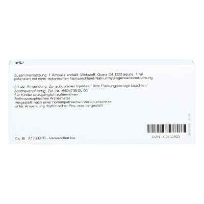Quarz D20 Ampullen bei apo-discounter.de bestellen