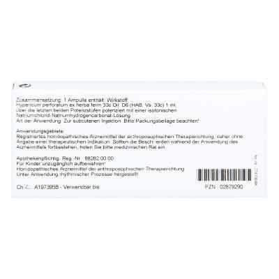Hypericum Ex Herba D6 Ampullen bei apo-discounter.de bestellen