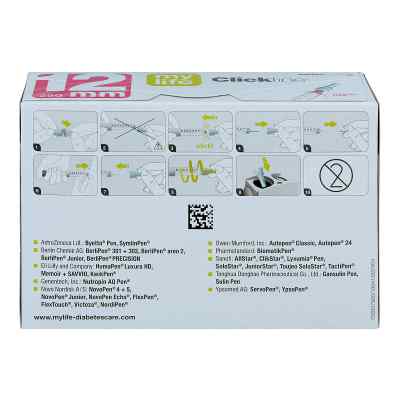 Clickfine Universal 12 Kanülen 0,33x12 mm bei apo-discounter.de bestellen