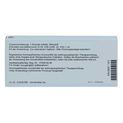 Articulatio Sacroiliaca Gl D30 Ampullen bei apo-discounter.de bestellen