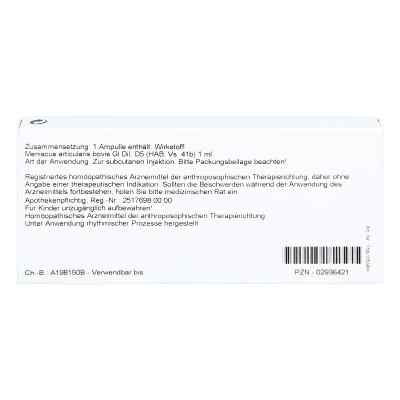 Meniscus Gl D5 Ampullen bei apo-discounter.de bestellen