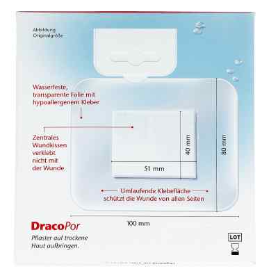 Dracopor waterproof Wundverband steril 8x10cm bei apo-discounter.de bestellen