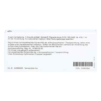 Placenta Bovis Gl D8 Ampullen bei apo-discounter.de bestellen