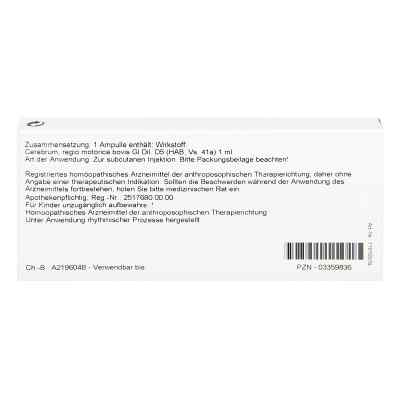 Cerebrum Regio Motor Gl D5 Ampullen bei apo-discounter.de bestellen