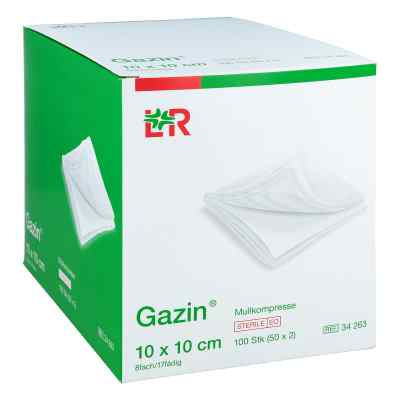 Gazin Kompressen 10x10cm 8fach steril bei apo-discounter.de bestellen