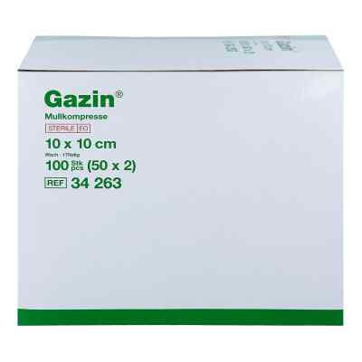 Gazin Kompressen 10x10cm 8fach steril bei apo-discounter.de bestellen