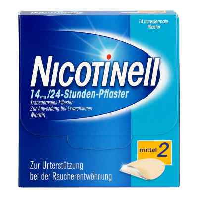 Nicotinell 14mg/24-Stunden-Nikotinpflaster, Mittel (2) bei apo-discounter.de bestellen