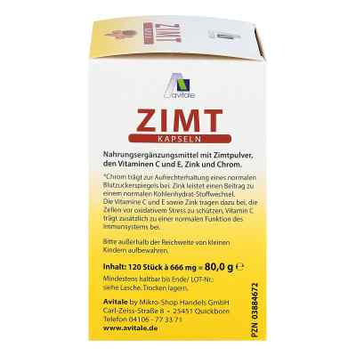 Zimt Kapseln 500 mg+Vitamin C+e bei apo-discounter.de bestellen
