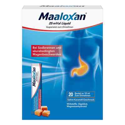 Maaloxan 25 mVal Liquid Beutel Sahne-Karamell bei Sodbrennen bei apo-discounter.de bestellen