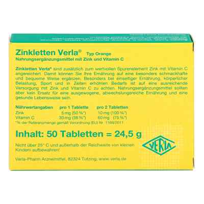 Zinkletten Verla Orange Lutschtabletten bei apo-discounter.de bestellen