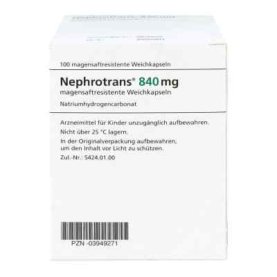 Nephrotrans 840 mg magensaftresistente Kapseln 100 stk