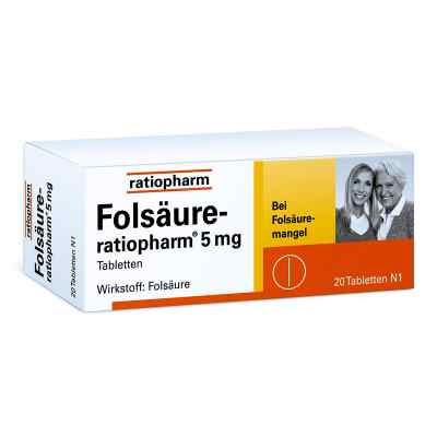 Folsäure Ratiopharm 5 mg Tabletten bei apo-discounter.de bestellen