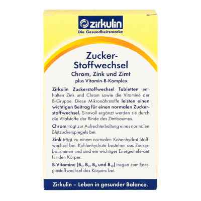 Zirkulin Zuckerstoffwechsel Zimt Plus Tabletten bei apo-discounter.de bestellen