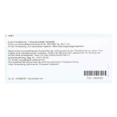 Musculus Rect.abdominis Gl D5 Ampullen bei apo-discounter.de bestellen