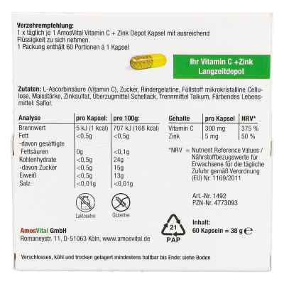 Vitamin C + Zink Langzeitdepot Kapseln bei apo-discounter.de bestellen