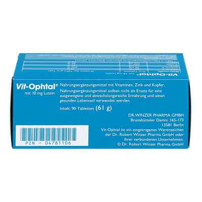 Vit Ophtal mit 10 mg Lutein Tabletten bei apo-discounter.de bestellen