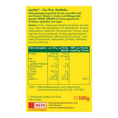 Apoday Heisse Zitrone Vitamine c Pulver bei apo-discounter.de bestellen