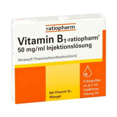Vitamin B1 ratiopharm 50mg/ml iniecto lsg. Ampullen bei apo-discounter.de bestellen