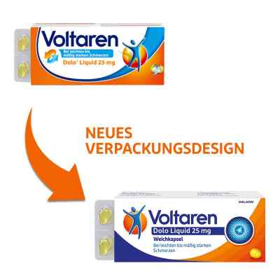 Voltaren Dolo Liquid 25mg Weichkapsel mit Diclofenac bei apo-discounter.de bestellen