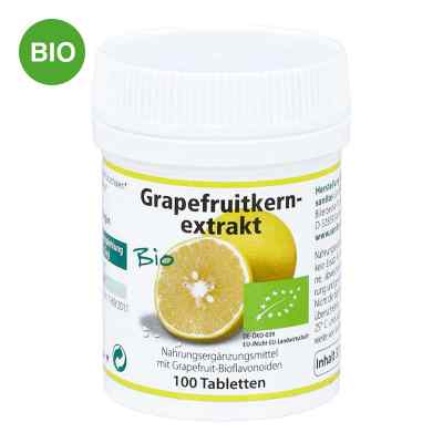 Grapefruit Kern Extrakt Bio Tabletten 100 stk von SANITAS GmbH & Co. KG PZN 05362334