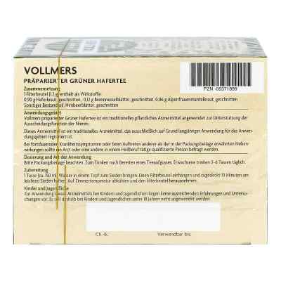 Vollmers präparierter grüner Hafertee Filterbeutel bei apo-discounter.de bestellen