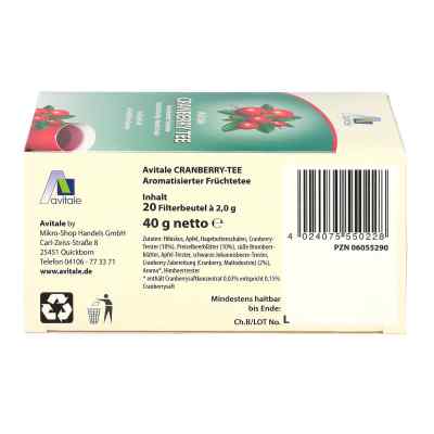 Cranberry Tee Filterbeutel bei apo-discounter.de bestellen