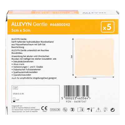 Allevyn Gentle 5x5 cm Verband bei apo-discounter.de bestellen
