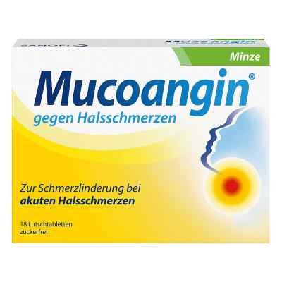 Mucoangin gegen Halsschmerzen Minze Lutschtabletten bei apo-discounter.de bestellen