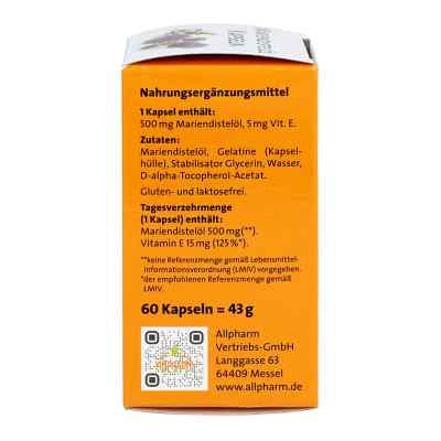 Mariendistel öl 500 mg Kapseln bei apo-discounter.de bestellen