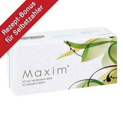 Maxim 0,030 mg/2 mg überzogene Tabletten 126 stk von Bayer Vital GmbH GB Pharma PZN 06575339