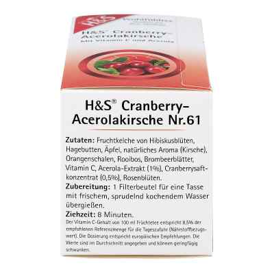 H&s Cranberry Acerolakirsche Filterbeutel bei apo-discounter.de bestellen