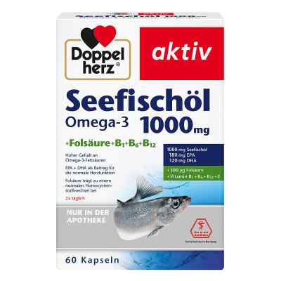 Doppelherz Seefischöl Omega-3 1000 mg+Fols. Kapsel (n) bei apo-discounter.de bestellen