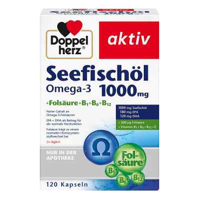 Doppelherz Seefischöl Omega-3 1000 mg+Fols. Kapsel (n) bei apo-discounter.de bestellen