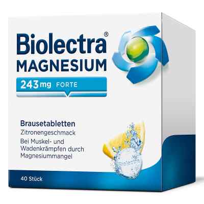 Biolectra Magnesium 243 forte Zitrone Brausetabletten bei apo-discounter.de bestellen