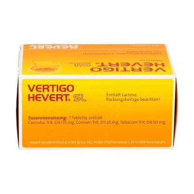 Vertigo Hevert Sl Tabletten bei apo-discounter.de bestellen