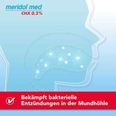 Meridol med CHX 0,2% Lösung zur Anwendung in der Mundhöhle bei apo-discounter.de bestellen