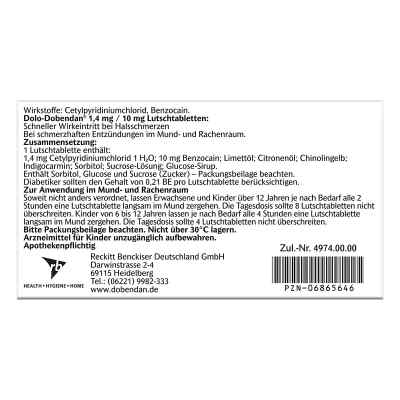 Dolo-Dobendan gegen Halsschmerzen 1,4mg/10mg bei apo-discounter.de bestellen
