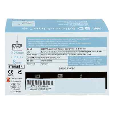 Bd Micro-fine+ 8 mm Nadeln 0,25x8 mm bei apo-discounter.de bestellen