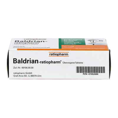 Baldrian Ratiopharm überzogene Tabletten bei apo-discounter.de bestellen
