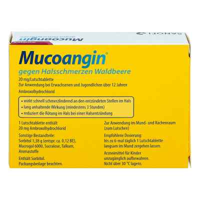 Mucoangin gegen Halsschmerzen Waldbeere Lutschtabletten bei apo-discounter.de bestellen