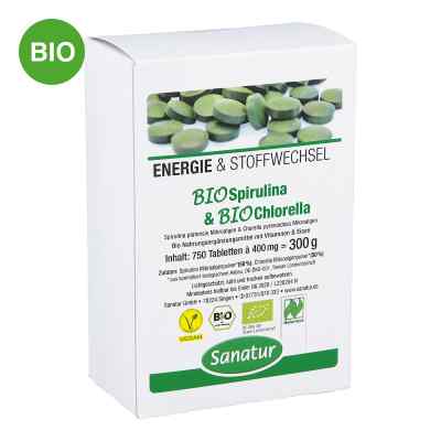 Biospirulina & Biochlorella 2 in 1 Tabletten 750 stk von Sanatur GmbH PZN 07366879