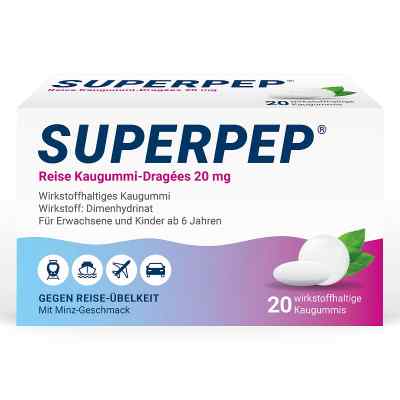 Superpep Reise Kaugummi-Dragees 20mg bei apo-discounter.de bestellen